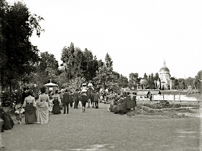 Zoolgico porteo en 1910 (Archivo General de la Nacin)